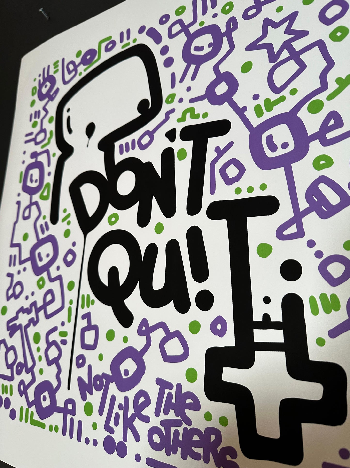 Don't Quit / Motivational Print 20" x 20"