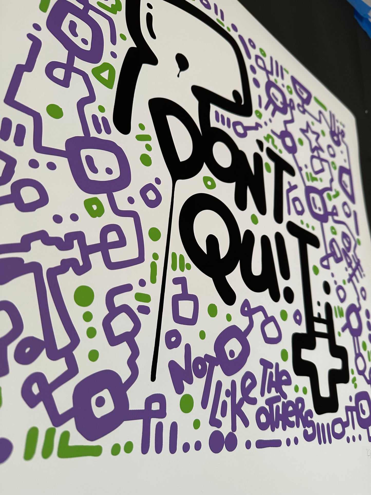 Don't Quit / Motivational Print 20" x 20"