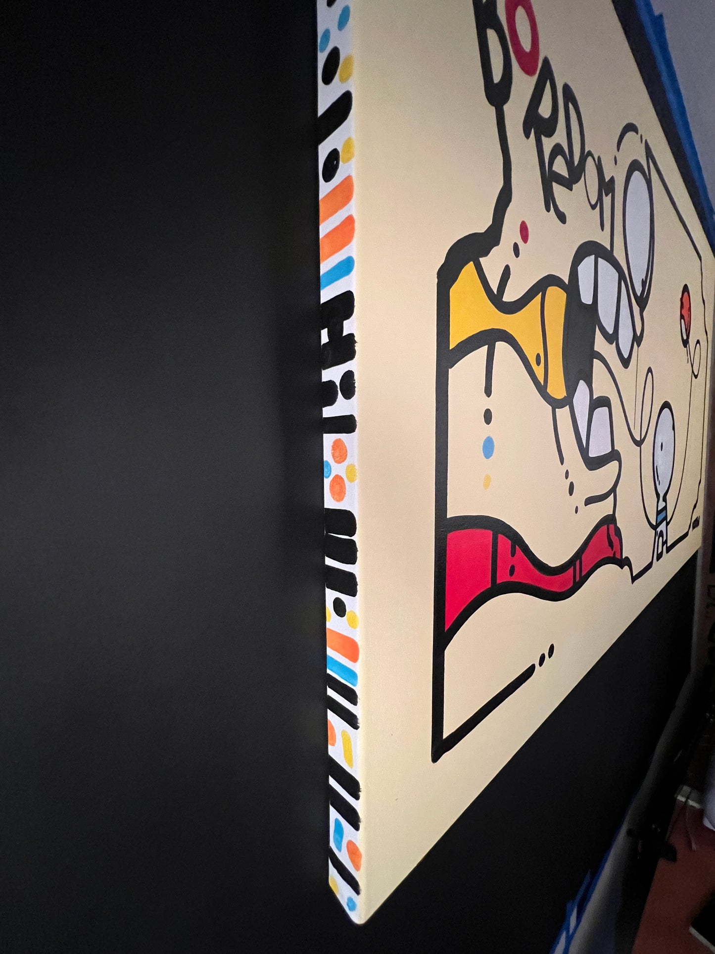 Boredom 36" x 60" x 1-1/2" on Canvas