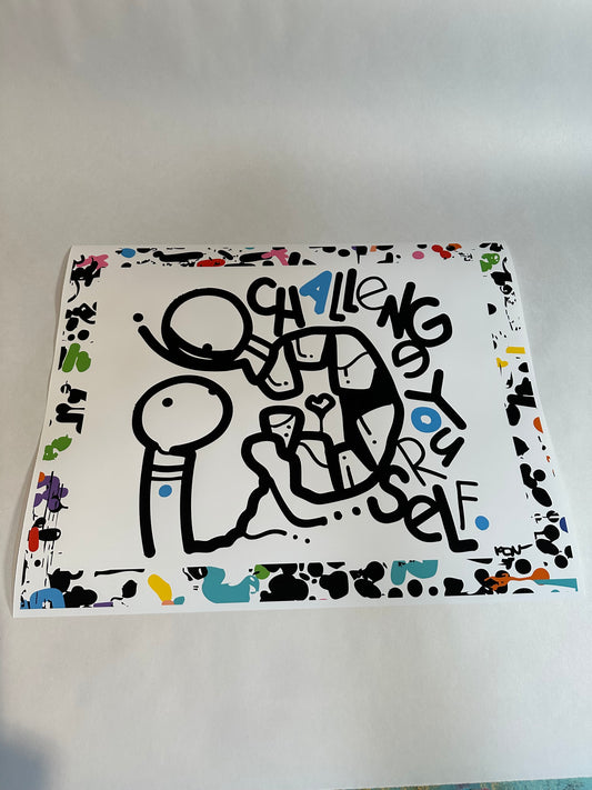Challenge Yourself 16" x 20" Print by Kenton Hoppas