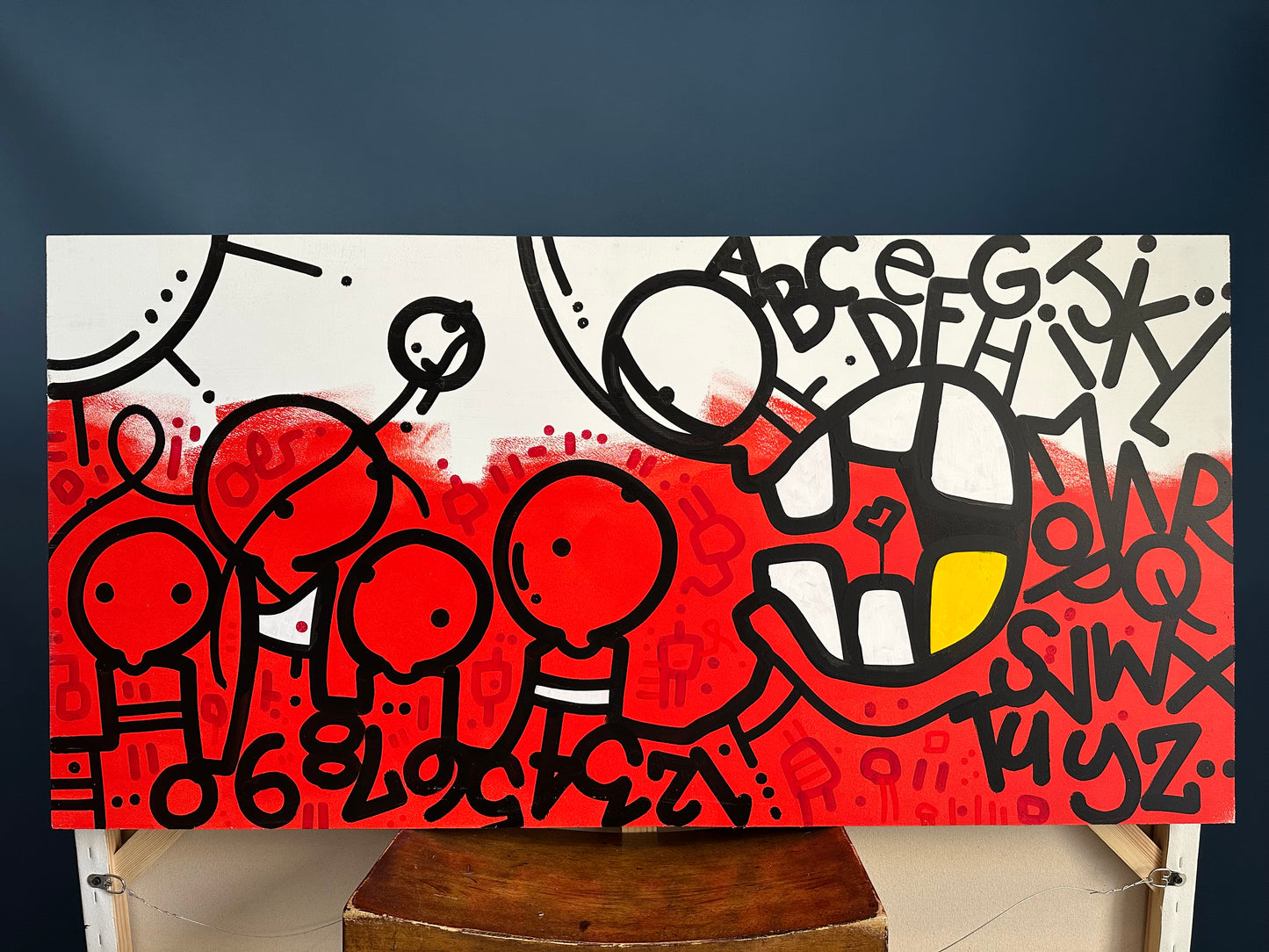 LIFE STARTS NOW 24" x 48" on wood