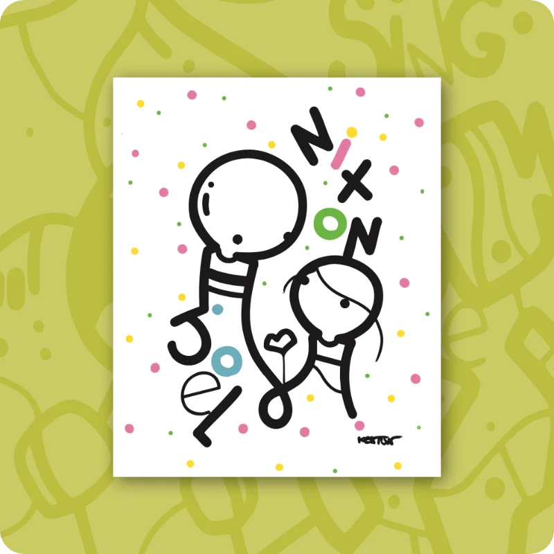 Kenton Hoppas custom names art.