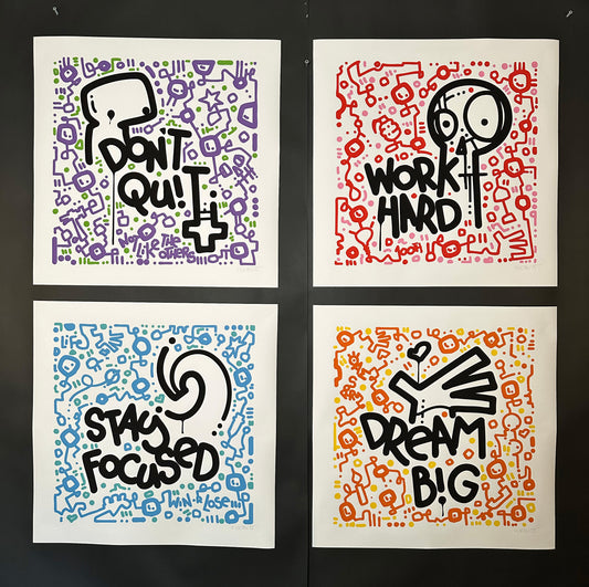 Series of Four / Motivational Print 20" x 20"
