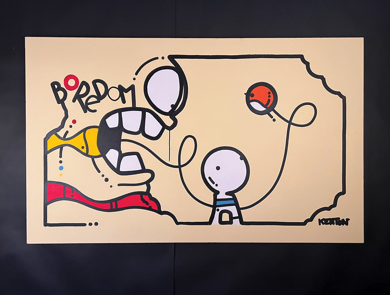 Boredom 36" x 60" x 1-1/2" on Canvas