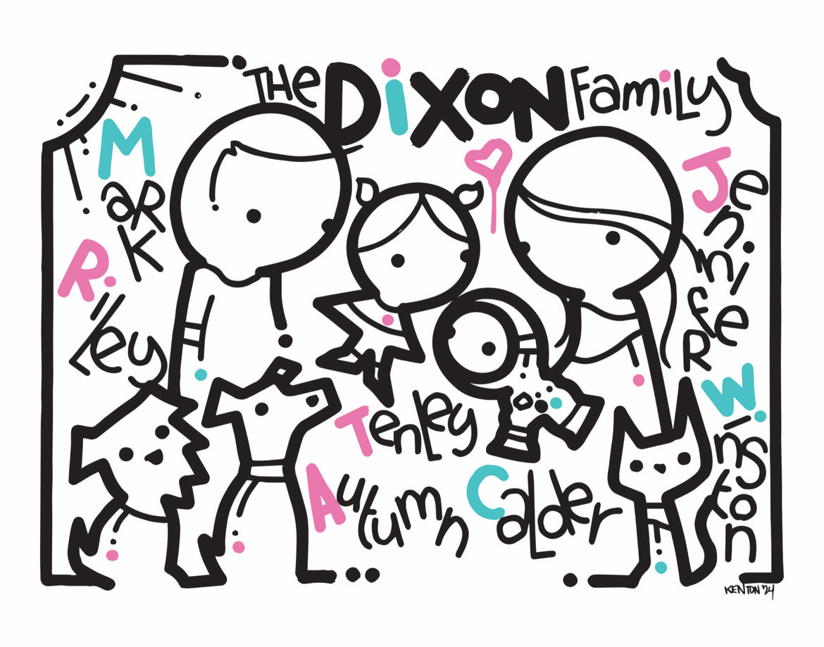 Custom Name Order 6-10 Names