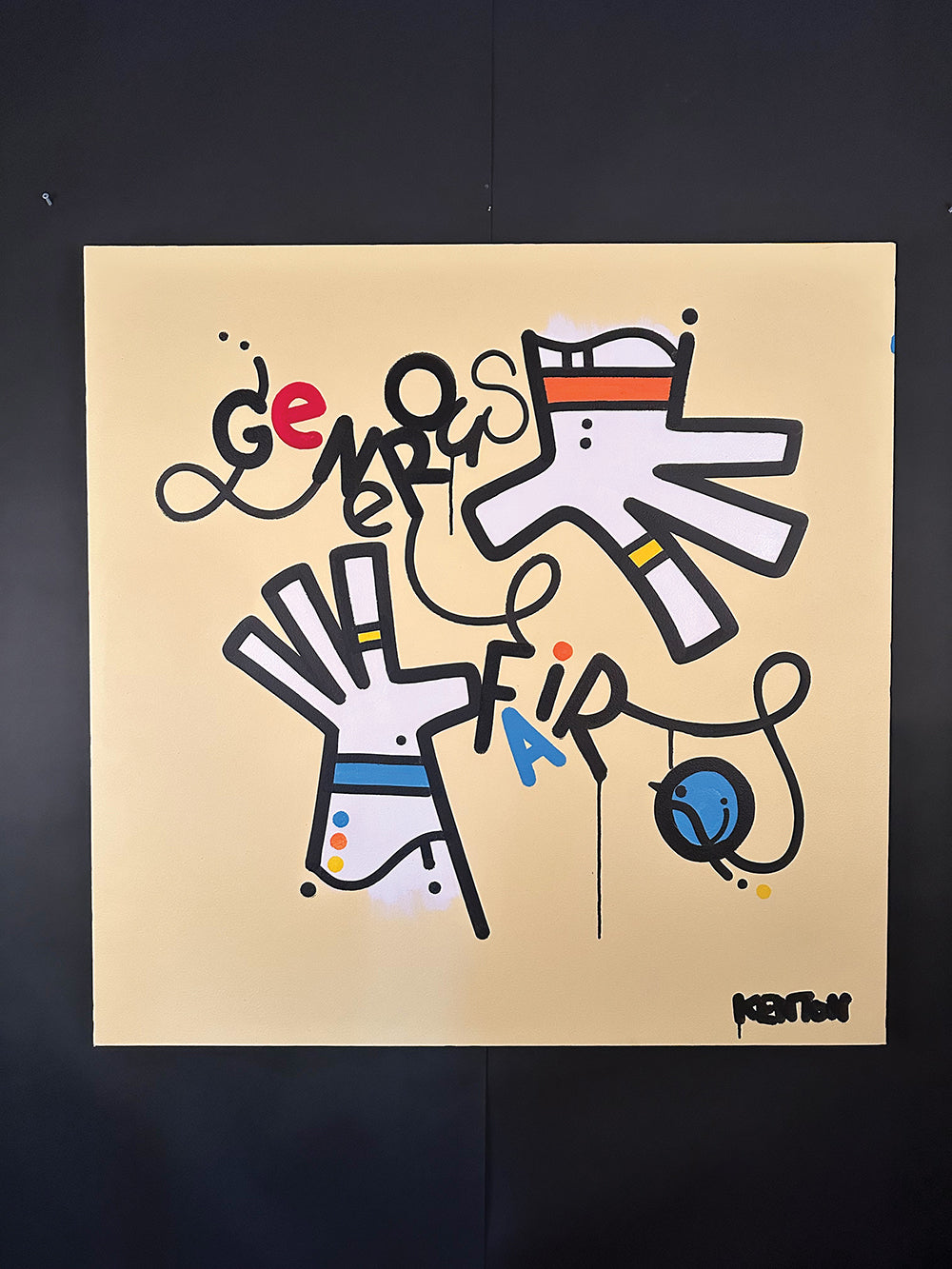 Generous & Fair 36" x 36" x 1-1/2" on Canvas