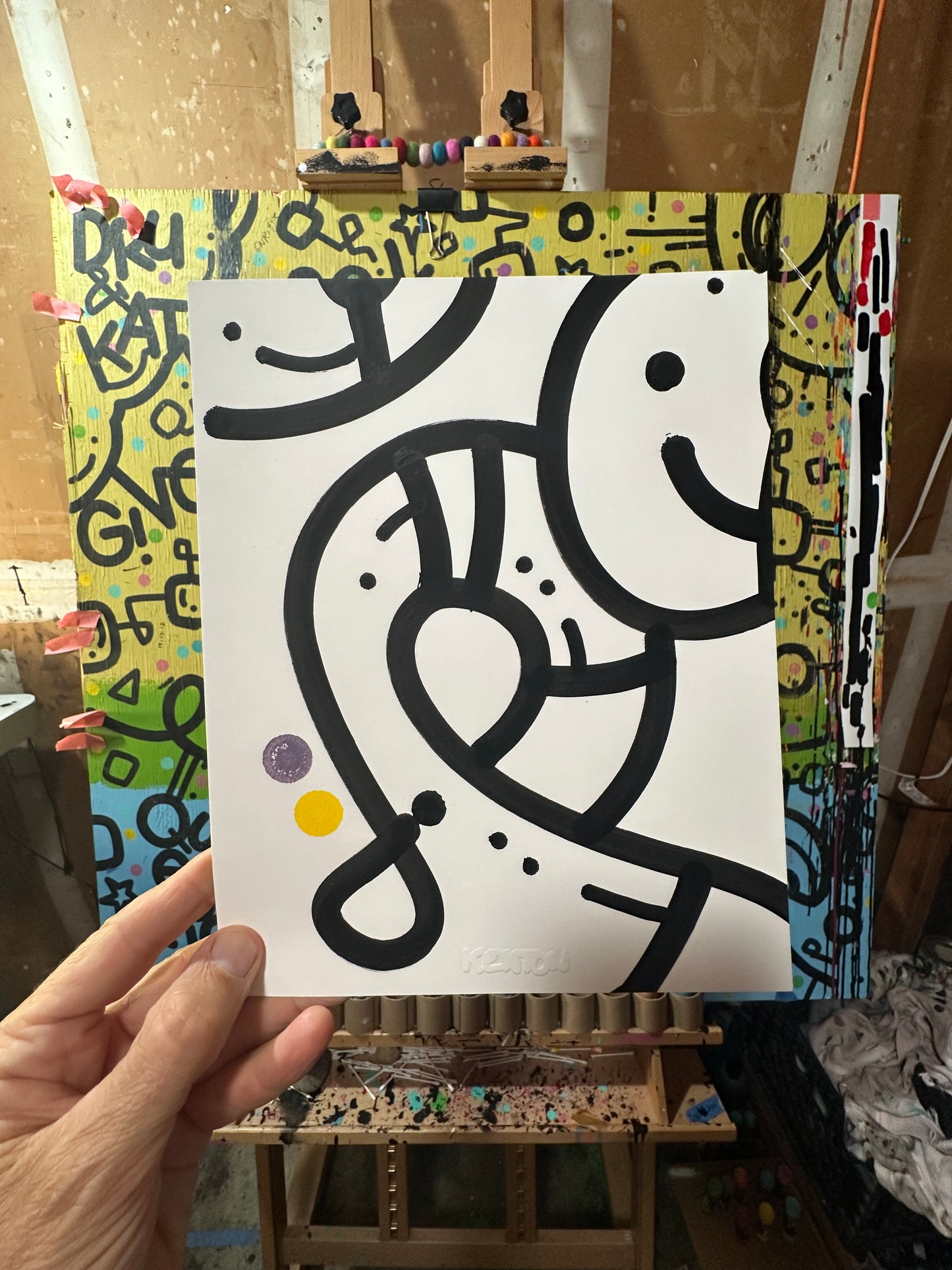 ORIGINAL 1/1 GRAB BAG ART! Size 8" x 10" on cardstock