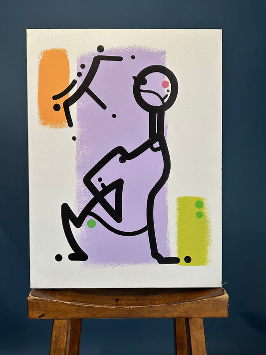 BIRD DOG - 18" x 24" - acrylic painting on Gallery Wrapped Canvas