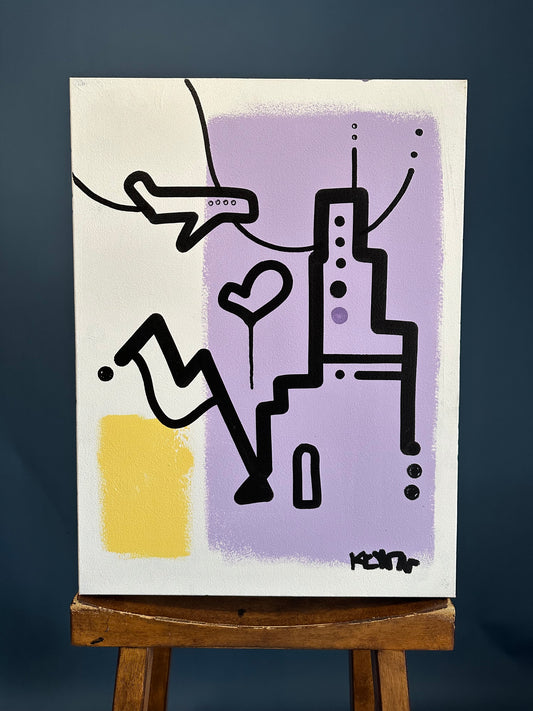 YOU FOLLOW YOU. 18" x 24" Gallery Wrapped Canvas