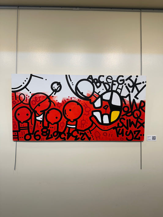 LIFE STARTS NOW 24" x 48" on wood