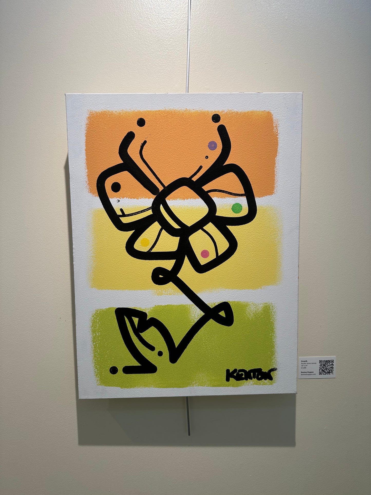 GROWTH - 18" x 24" - acrylic painting on Gallery Wrapped Canvas