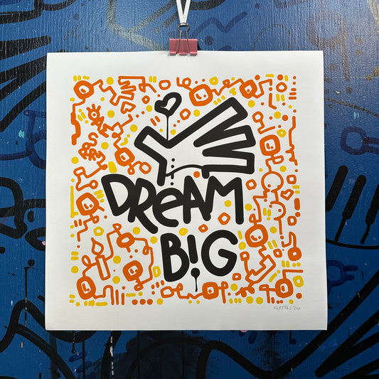 Dream Big / Motivational Canvas Print 20" x 20"