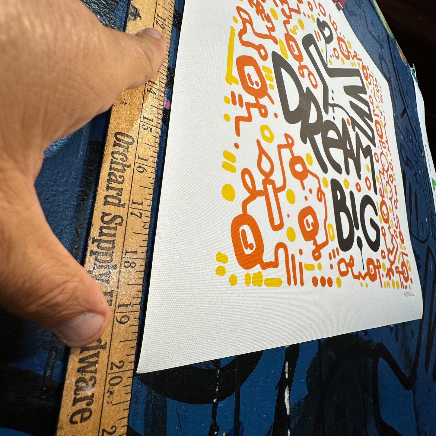 Dream Big / Motivational Canvas Print 20" x 20"