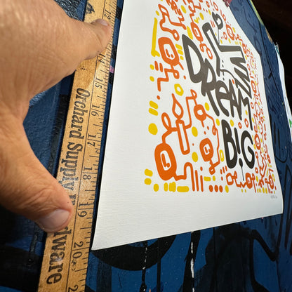 Dream Big / Motivational Canvas Print 20" x 20"