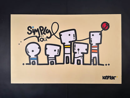 Simply You 30" x 48" x 1-1/2" on Canvas