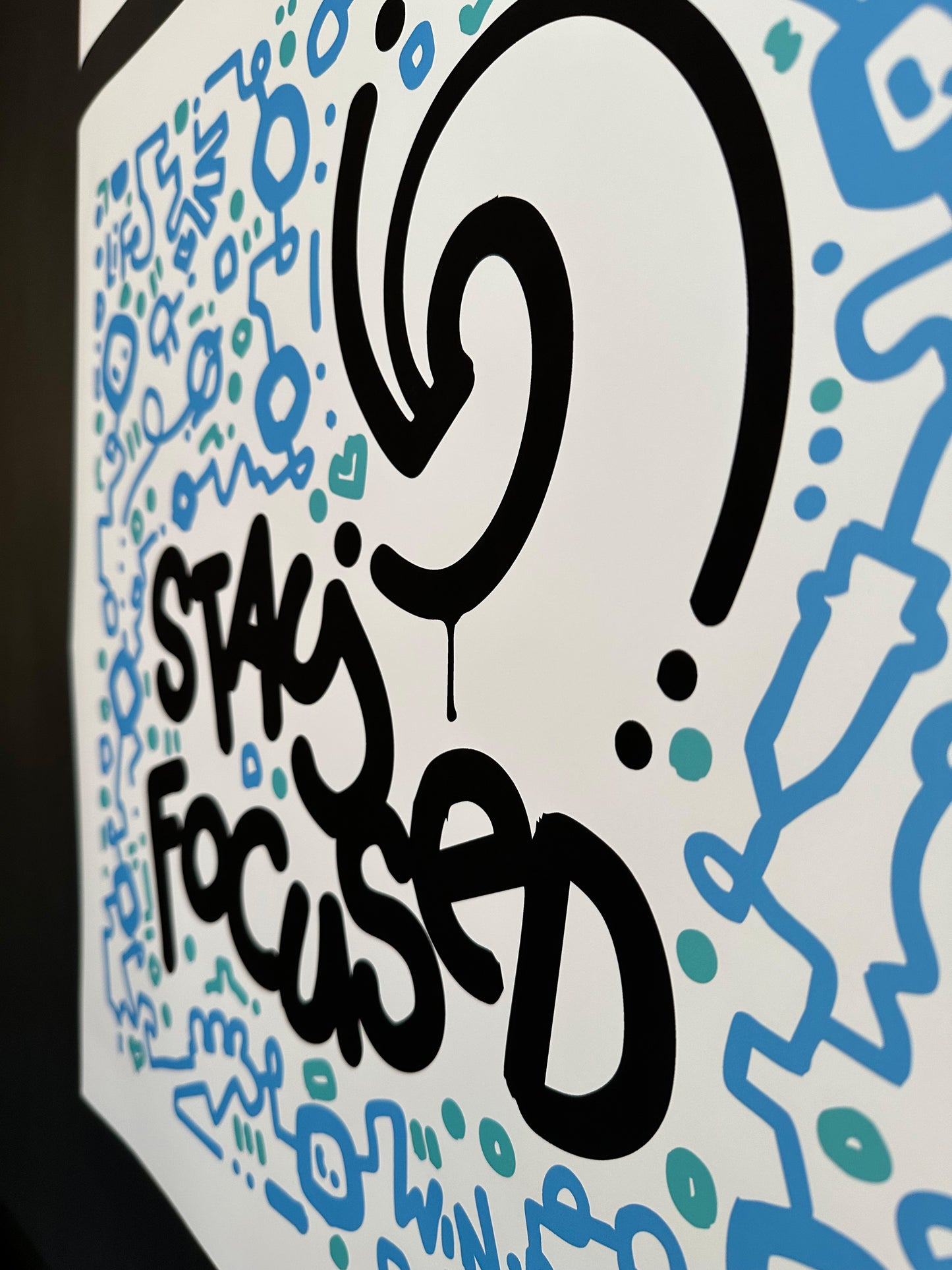 Stay Focused / Motivational Print 20" x 20"