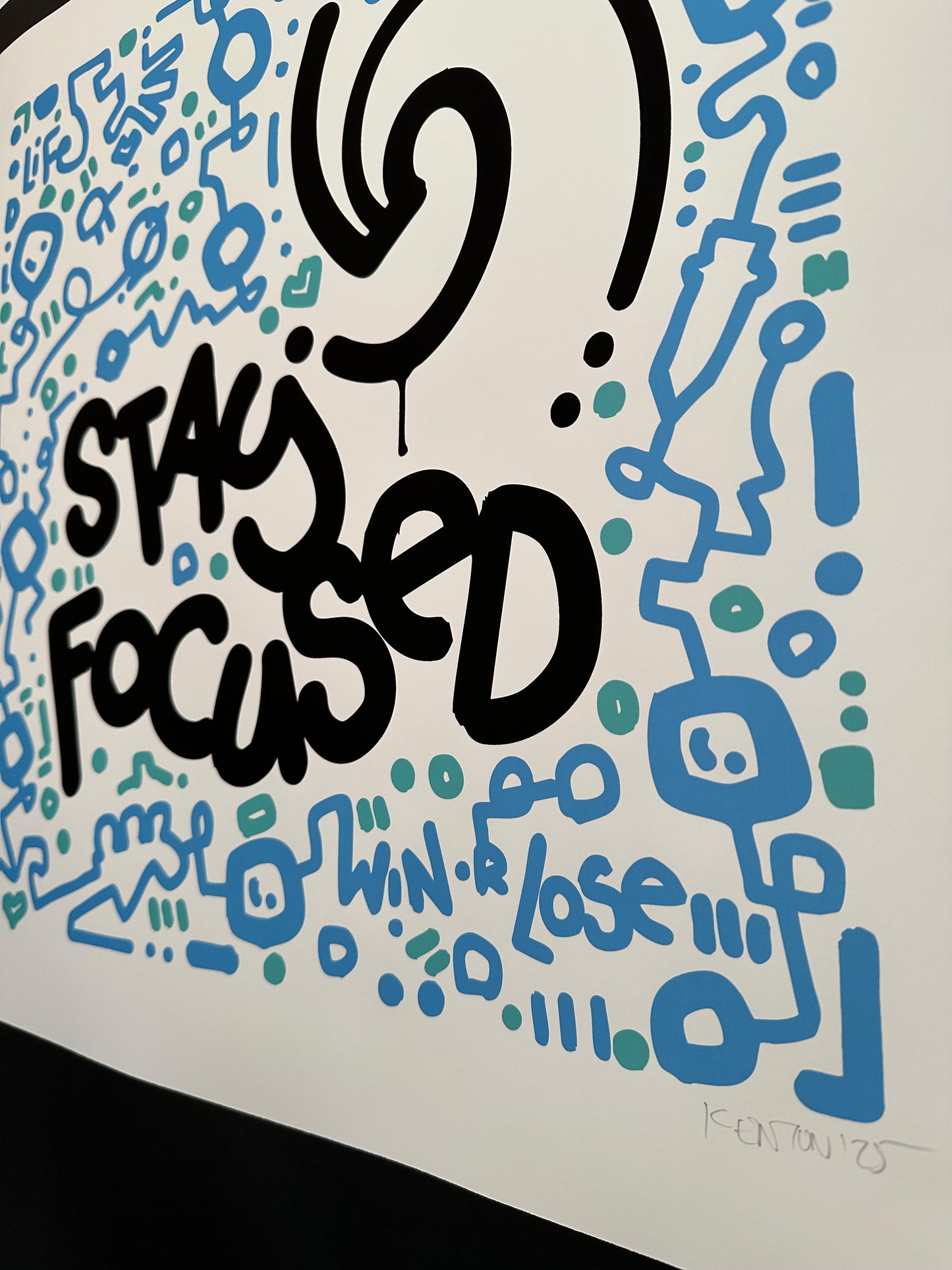 Stay Focused / Motivational Print 20" x 20"