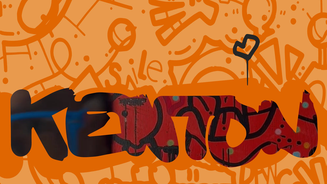 Kenton having fun in the studio.